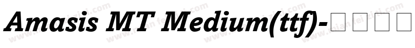 Amasis MT Medium(ttf)字体转换